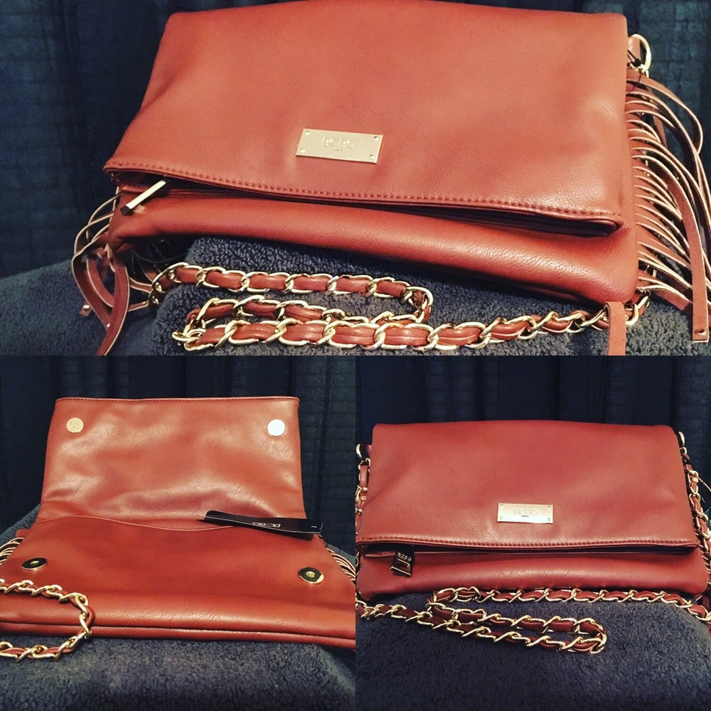 BCBG brown leather bag